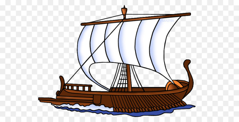 Корабль на белом фоне