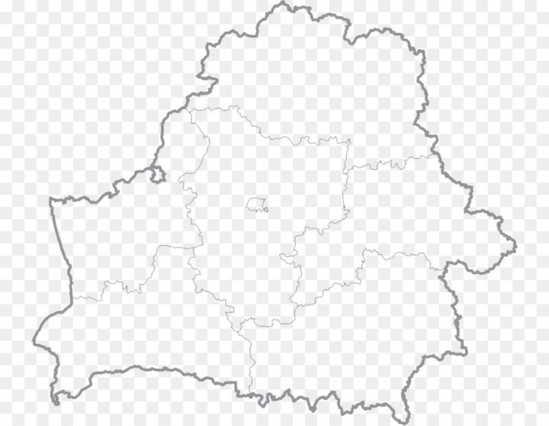 Карта Беларуси контур