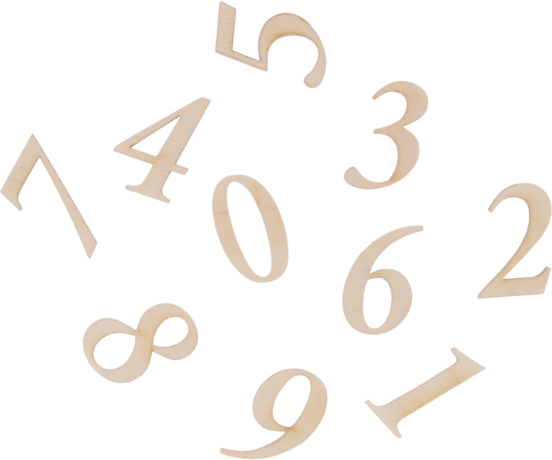 Цифры без фона