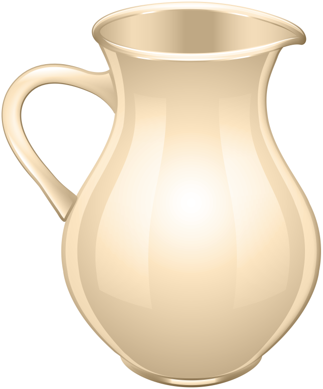 Кувшин на белом фоне