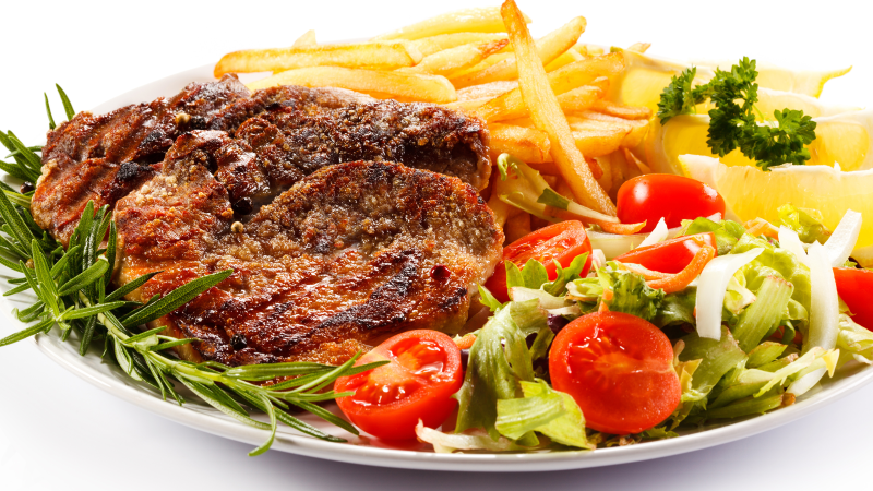 Блюда на прозрачном фоне