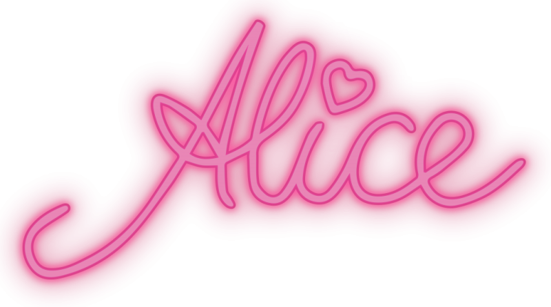 Алиса надпись