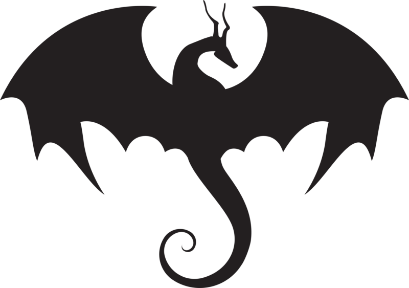 Трафареты драконов