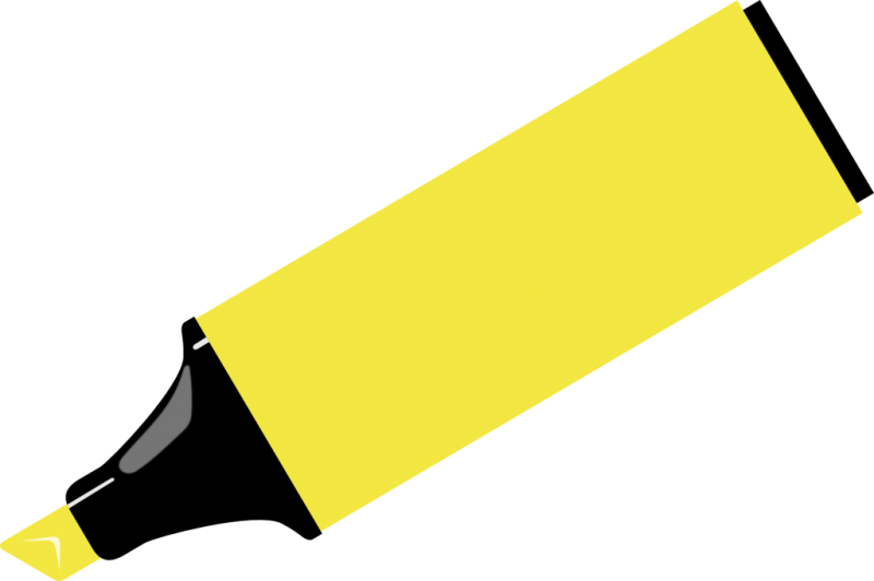 Фломастеры на прозрачном фоне