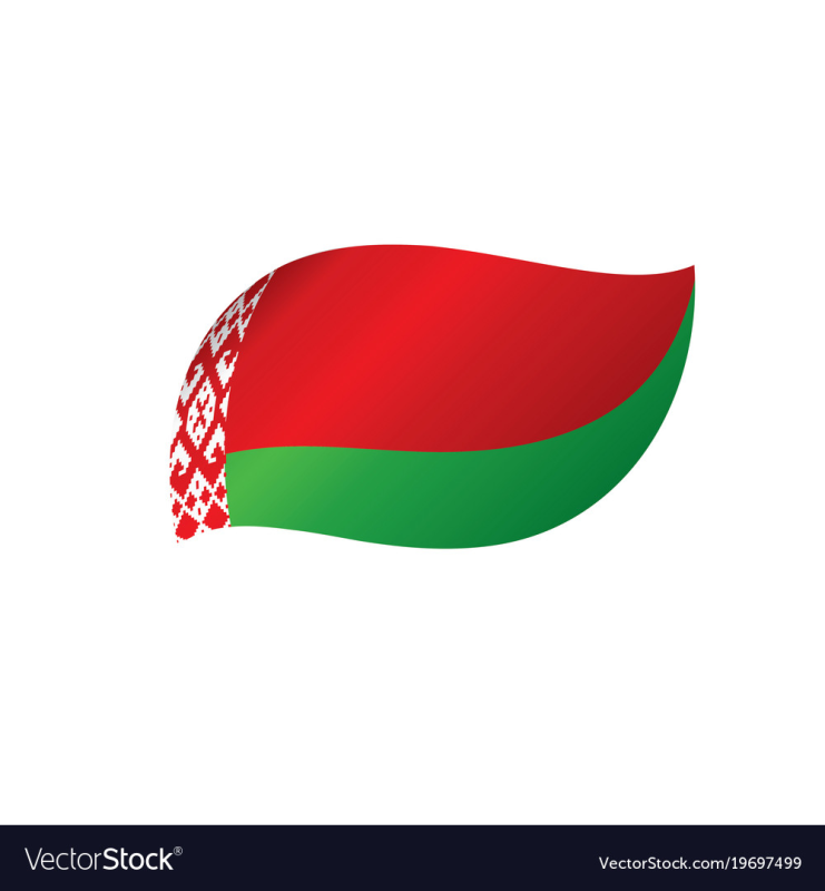 Белорусский флаг вектор