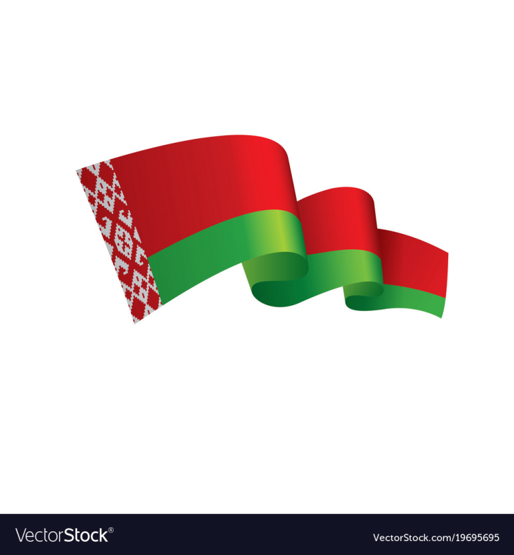 Белорусский флаг вектор