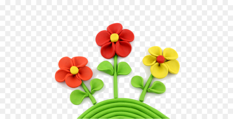 Поделки из пластилина цветы