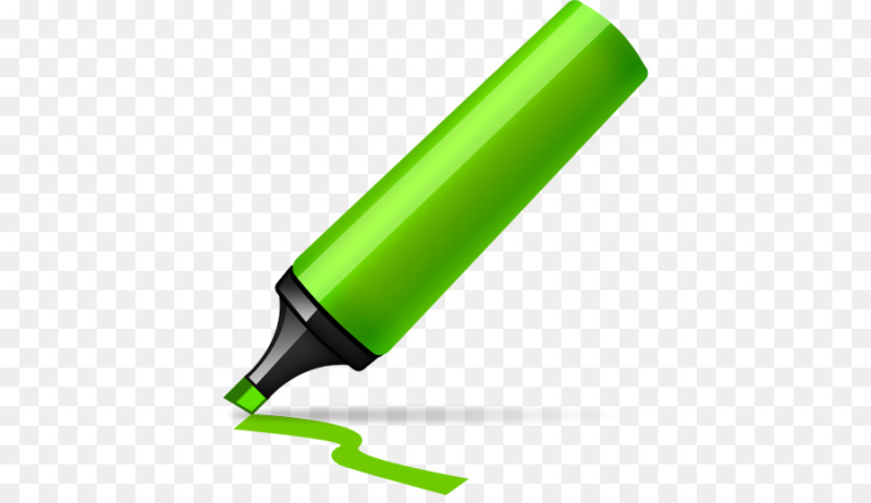 Фломастеры на прозрачном фоне