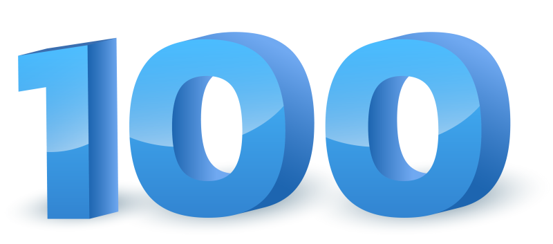 Красивая цифра 100