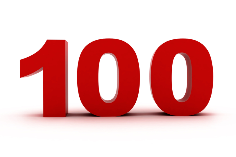 100 Надпись