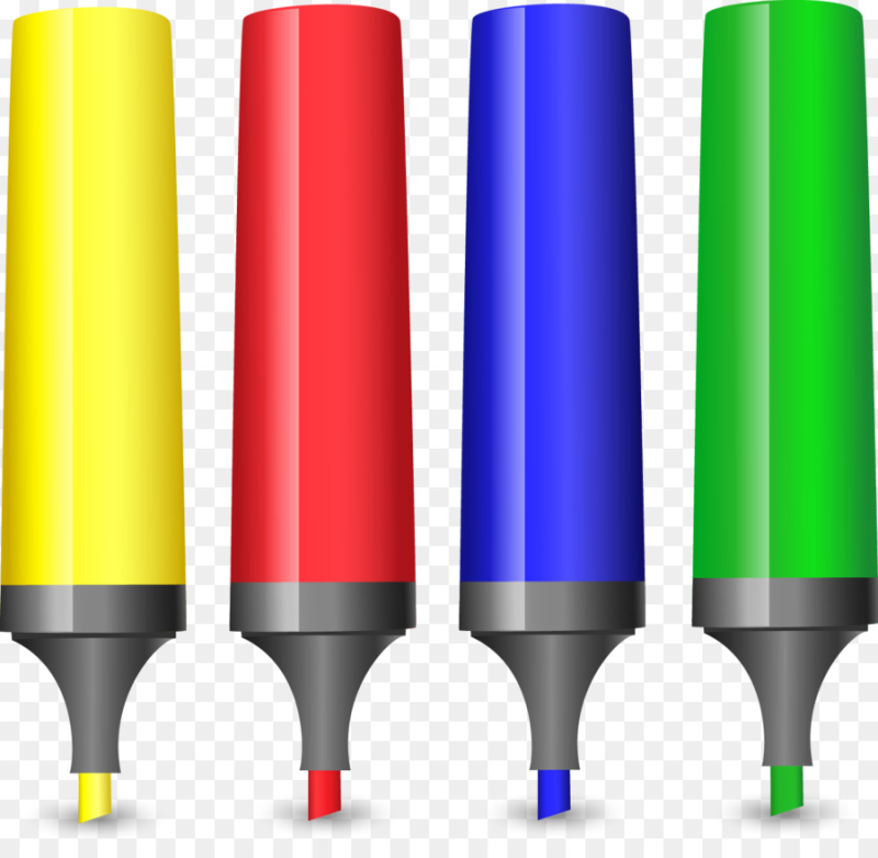 Маркер на белом фоне