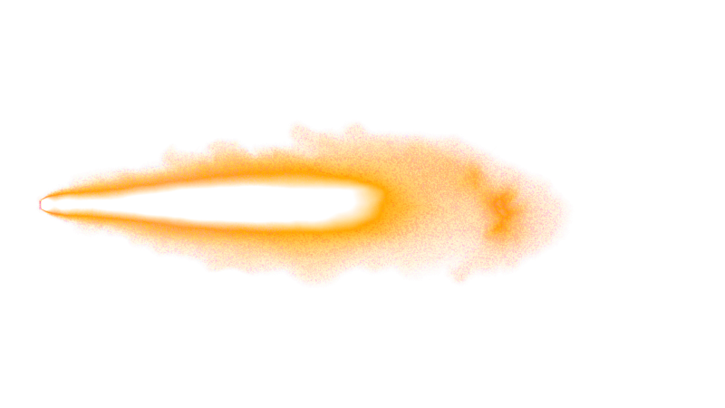 Эффект выстрела без фона