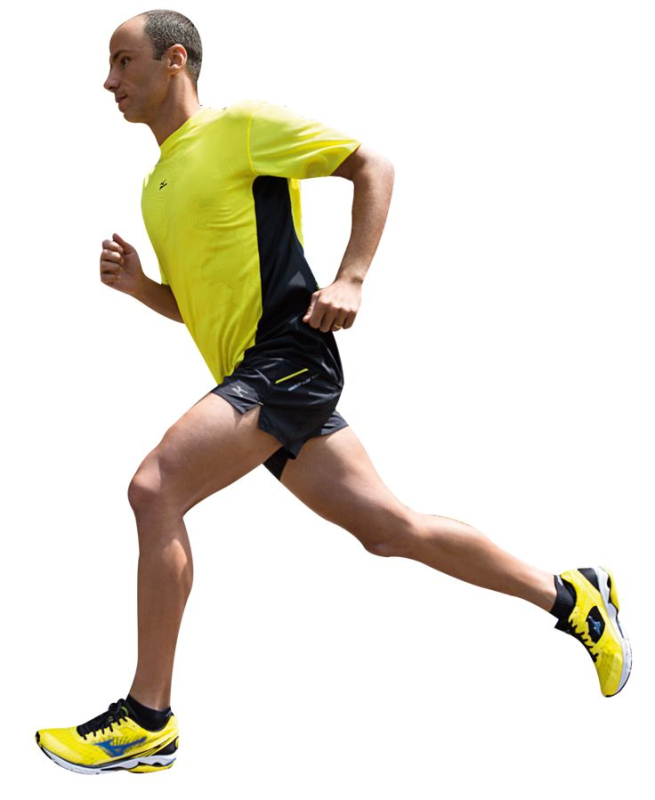 Спортсмен на белом фоне