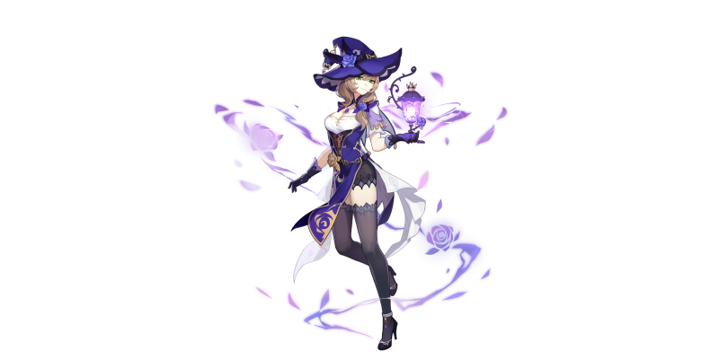 Лиза Геншин Сплеш арт