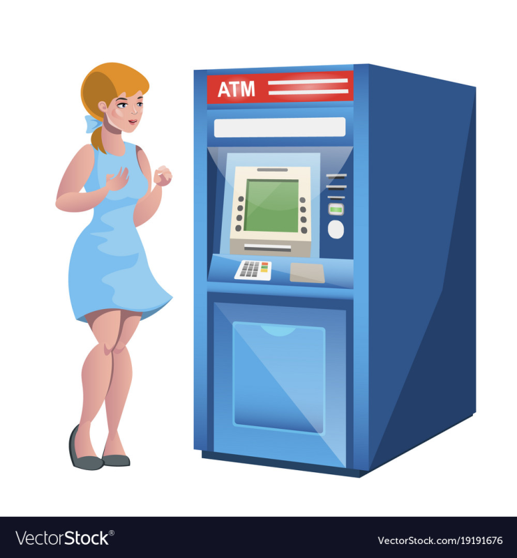 Банкомат иллюстрация