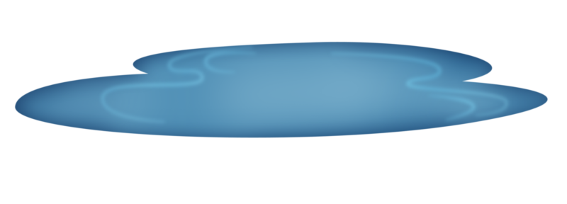 Лужа без фона