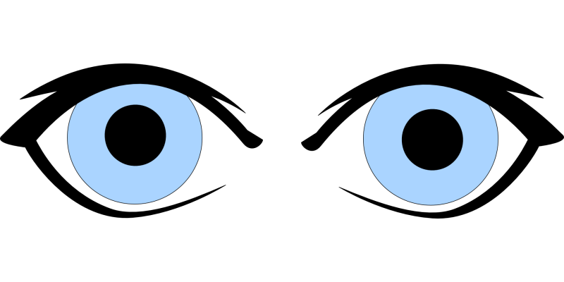 Глаза на прозрачном фоне