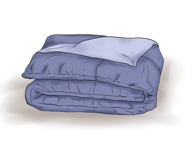 Одеяло нарисованное