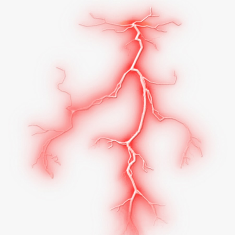 Молния без фона