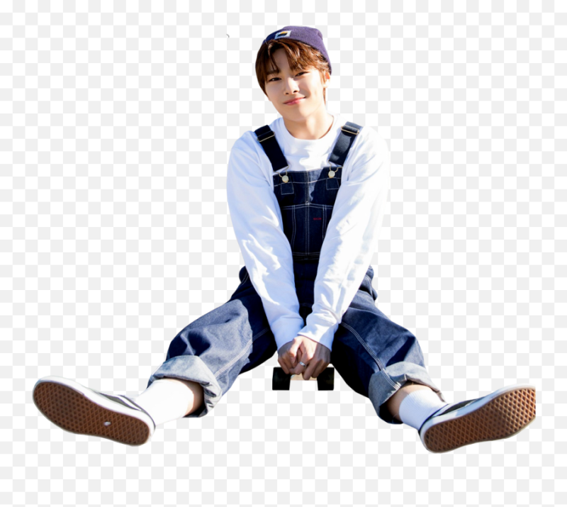 Минхо Stray Kids на белом фоне в полный рост