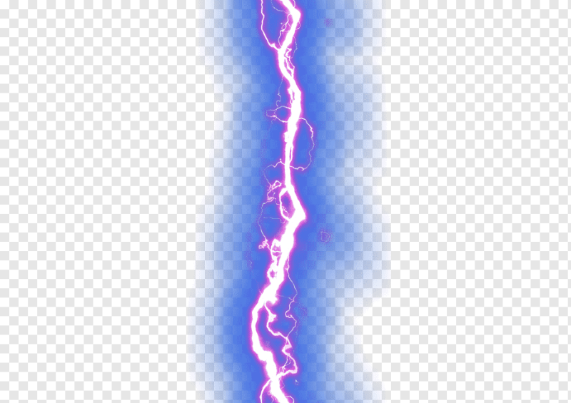 Молния на прозрачном фоне