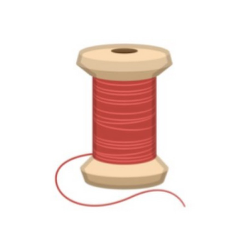 Катушка ниток без фона