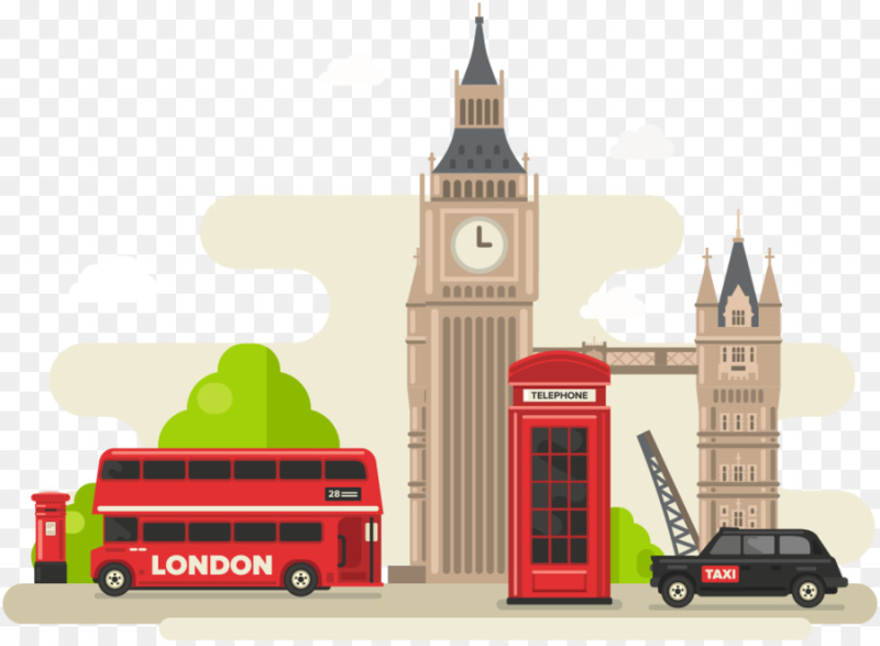 Англия Биг Бен вектор