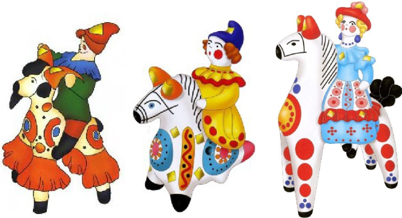 Дымковская игрушка для детей