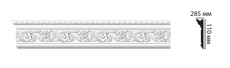 Молдинг потолочный Decomaster d 214 (150*38 мм*2000 мм)