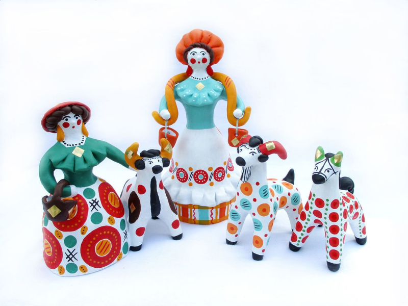 Промысел России Дымковская игрушка