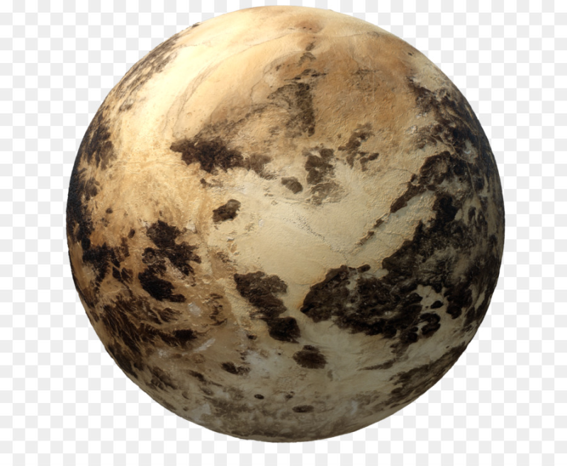 Плутон Планета на белом фоне