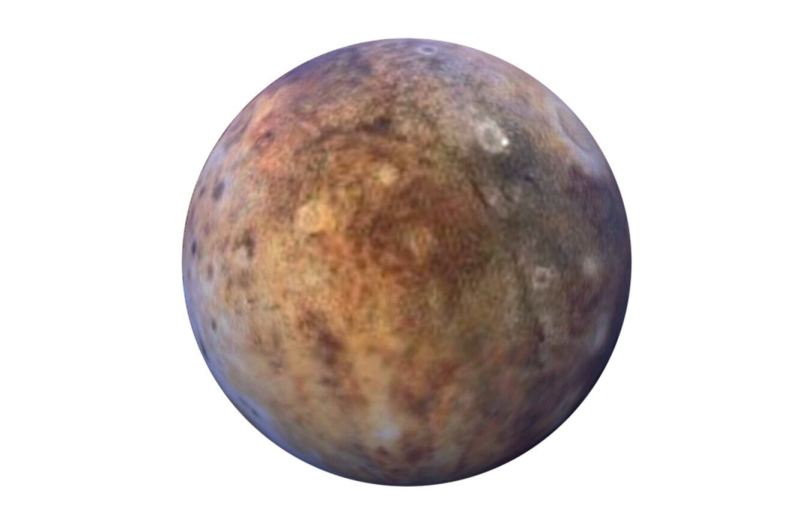 Плутон Планета на белом фоне