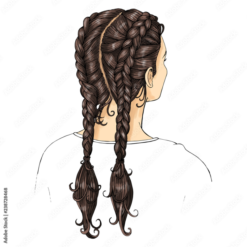 Нарисовать косу