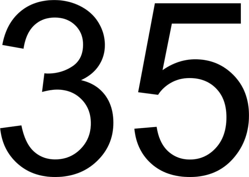 35 Цифра красивая