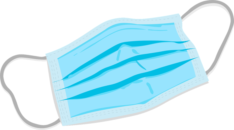 Мед маска на белом фоне