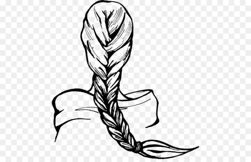 Косы на белом фоне