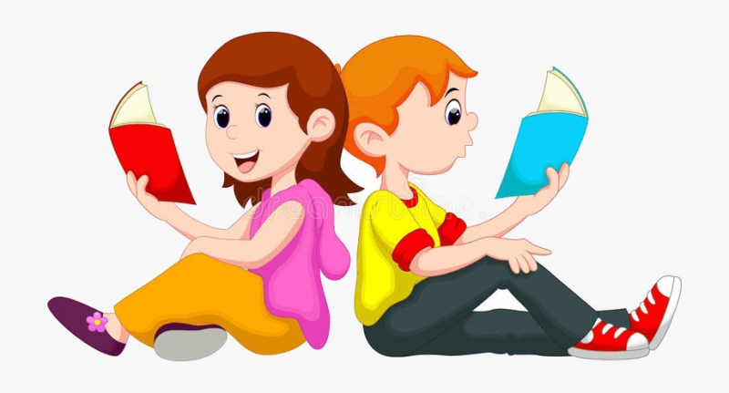 Дети с книгой клипарт