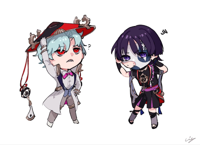 Скарамучча Геншин Чиби