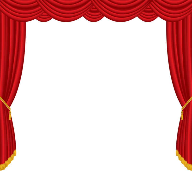 Театральный занавес на прозрачном фоне