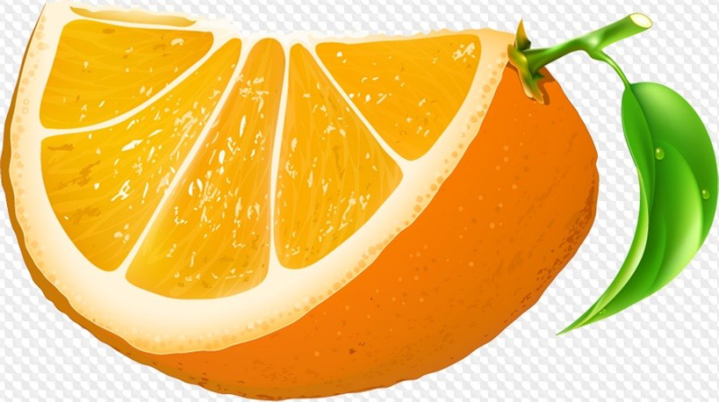 Мультяшная долька апельсина