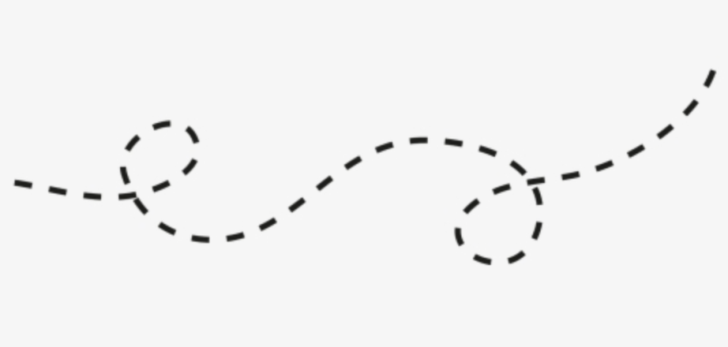 Маршрут пунктир с прозрачным фоном