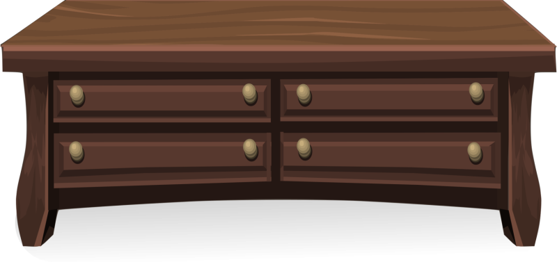 Тумбочка на прозрачном фоне
