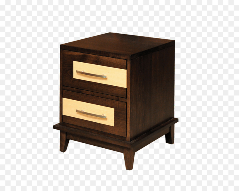 Прикроватная тумбочка с 2 ящиками зеркальная Nightstand