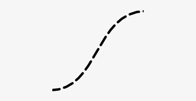 Пунктирная линия на прозрачном фоне
