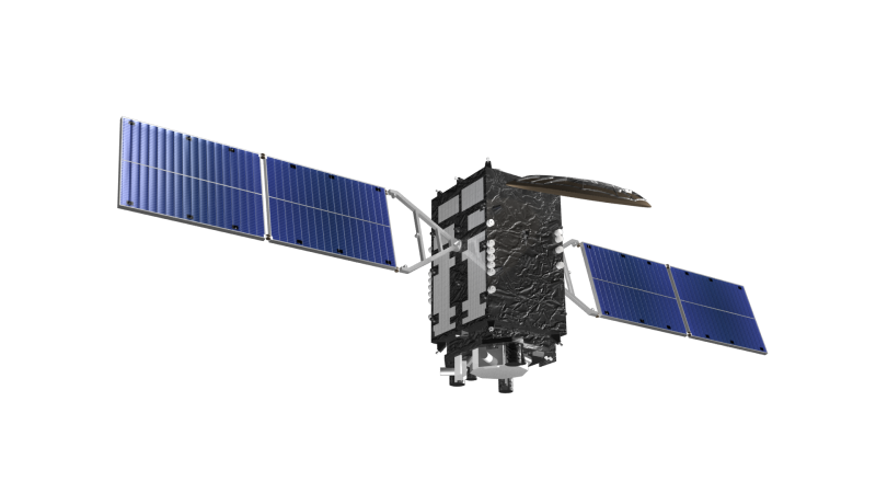 Спутник на белом фоне