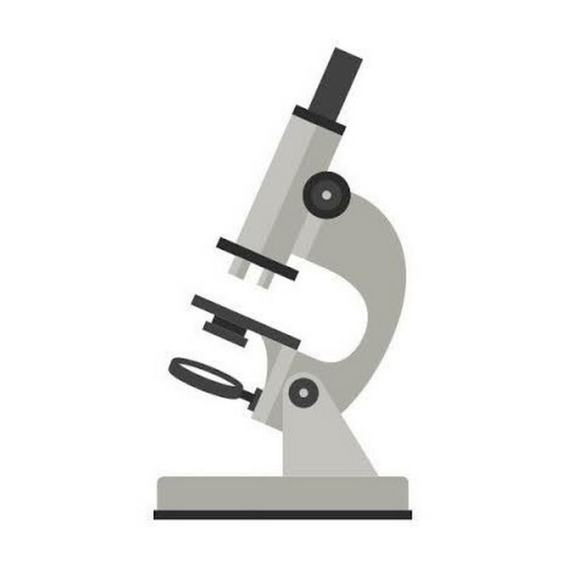 Микроскоп на белом фоне