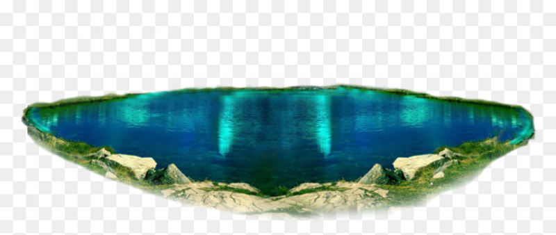 Озеро на прозрачном фоне