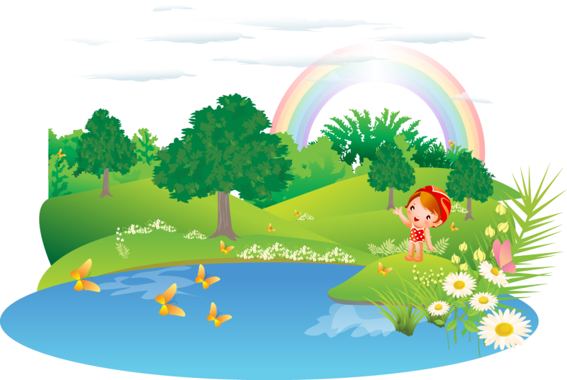 Озеро мультяшное