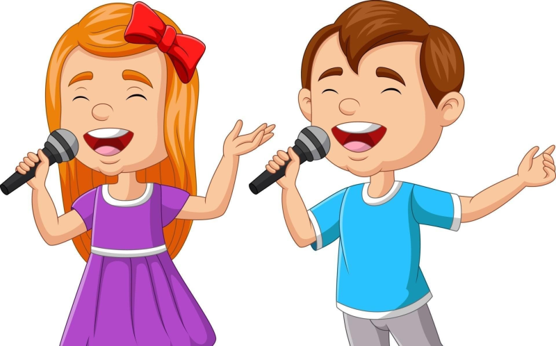 Ребенок с микрофоном