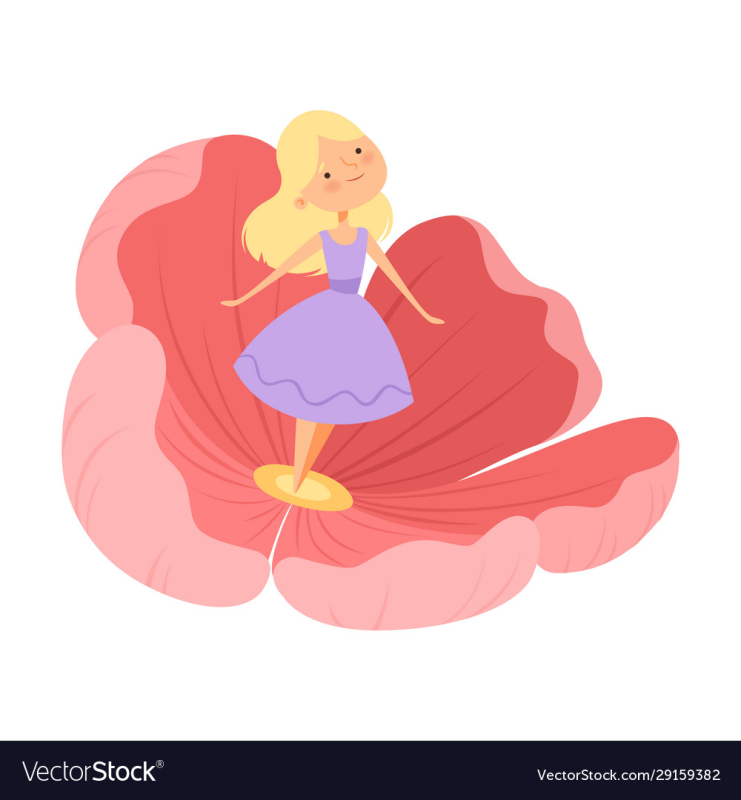 Дюймовочка в цветке